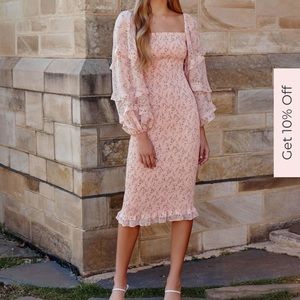 Two Sisters the Label Ena Dress Pink AUS 10 US 6